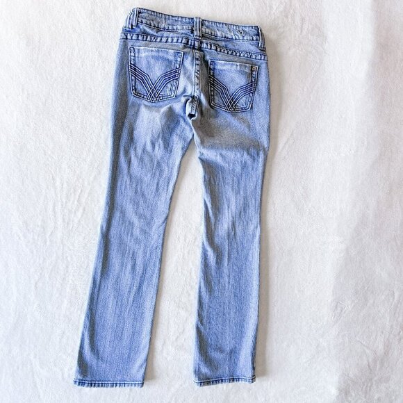 Women's B by Bullhead Pac Sun Jeans | Skinny Bootcut | Light Wash | Size 7 - Picture 3 of 13